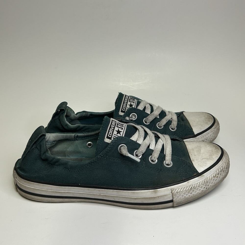 Converse Chuck Taylor All Star Shoreline Women's 7 Slip On Shoes Dark Green
